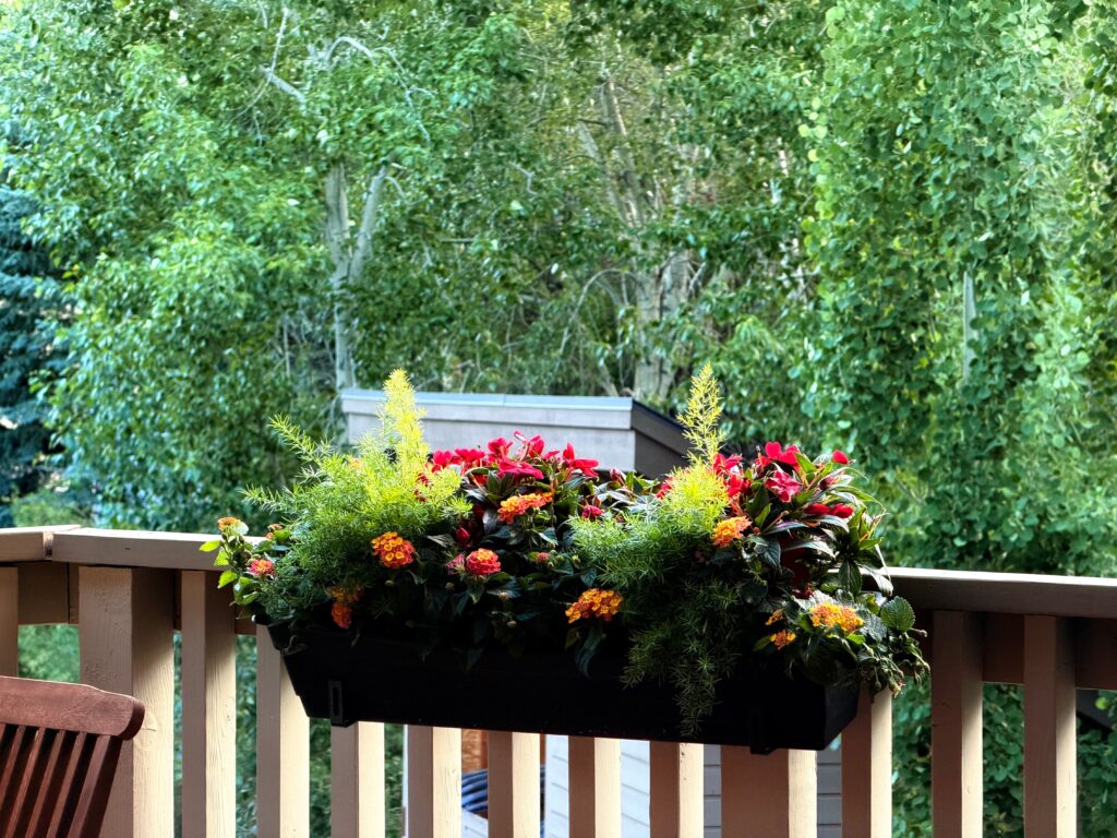 Hanging Railing Flower Display